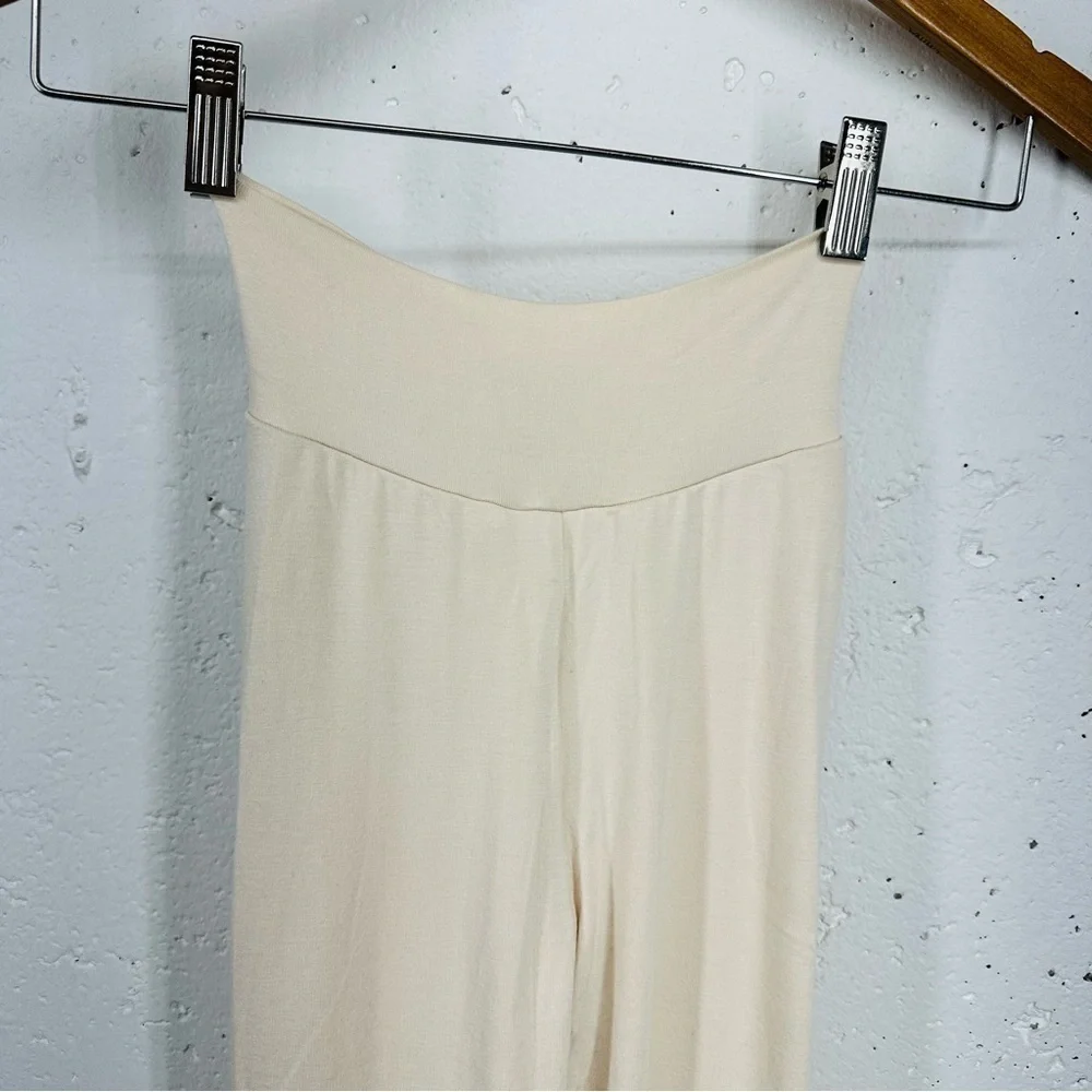 OH Polly size 2 Ivory High Waist Ruched Bootie Leggings NEW - Picture 3 of 14